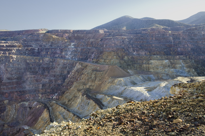 Mine de cuivre, sud de l'Arizona, 2011
